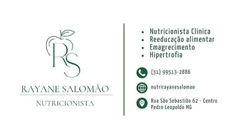 Nutricionista Rayane Salomão em Pedro Leopoldo