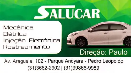 Salucar Mecânica em Pedro Leopoldo. Busca Cartão