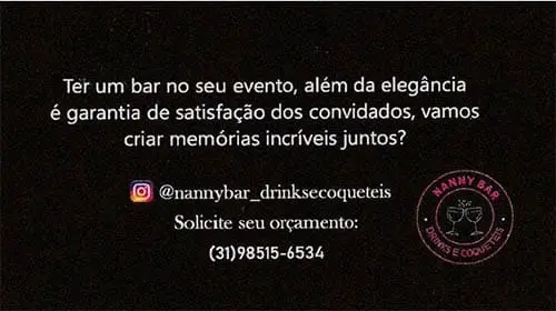 Nanny Bar - Drinks e Coquetéis em Pedro Leopoldo - Busca Mais